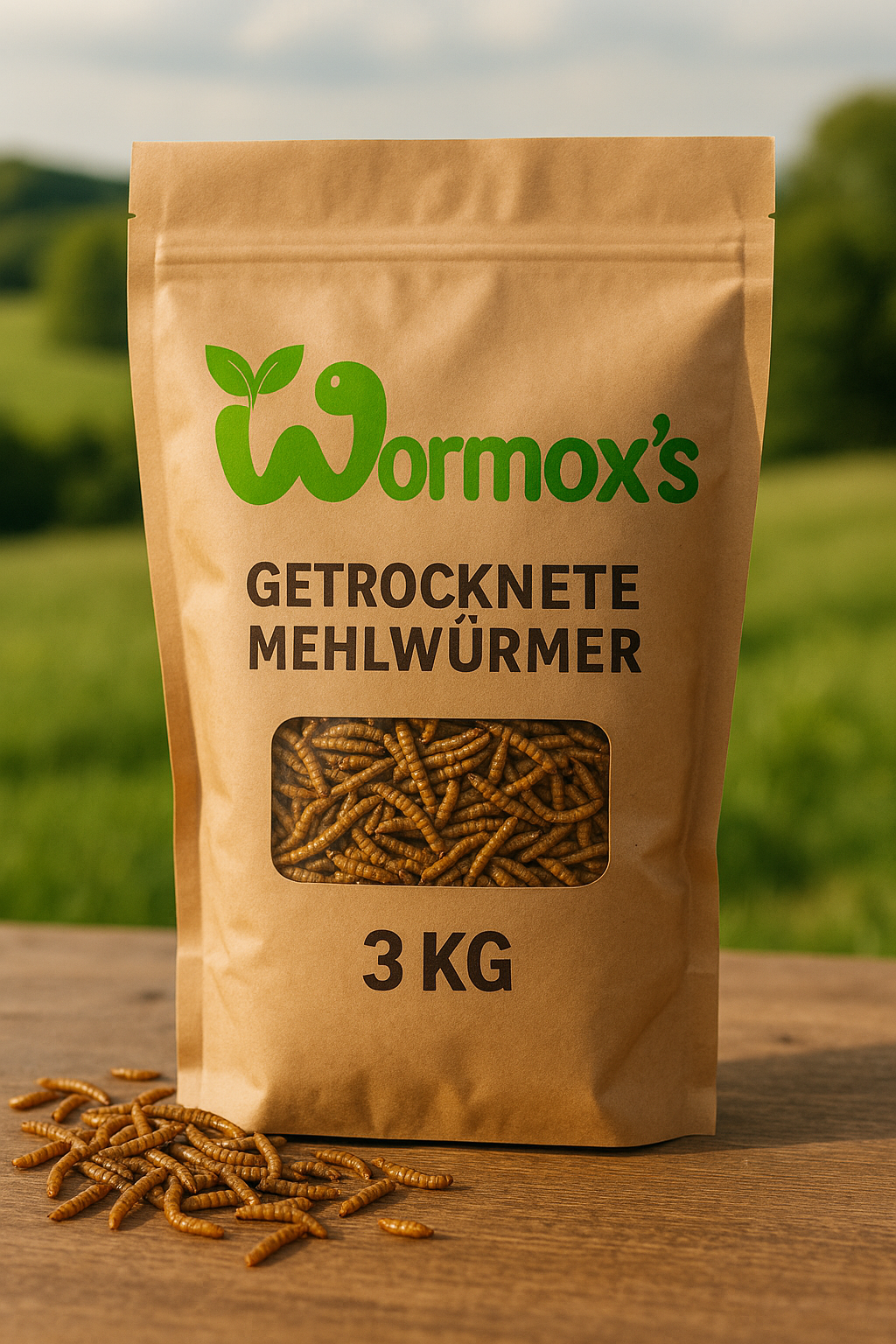 3 KG Getrocknete Mehlwürmer